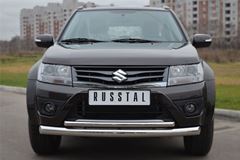 Защита переднего бампера D76/42(дуга) для Suzuki Grand Vitara 5дв 2012-
