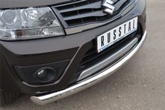 Защита переднего бампера D76(дуга) для Suzuki Grand Vitara 5дв 2012-