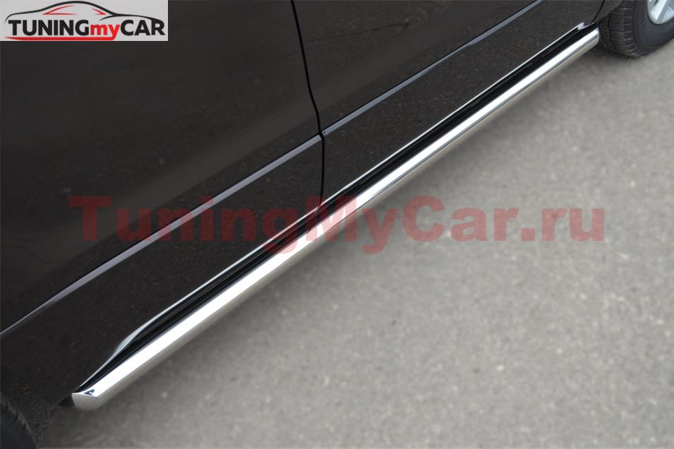 Пороги труба D63 (вариант 1) для Suzuki Grand Vitara 5дв 2012-