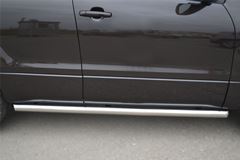 Пороги труба D63 (вариант 1) для Suzuki Grand Vitara 5дв 2012-