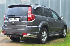 Защита заднего бампера уголки D63 D42 для Great Wall Hover H3 2010-2013
