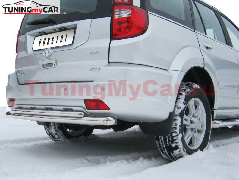 Защита заднего бампера D63/42 (дуга) для Great Wall Hover H3 2010-2013