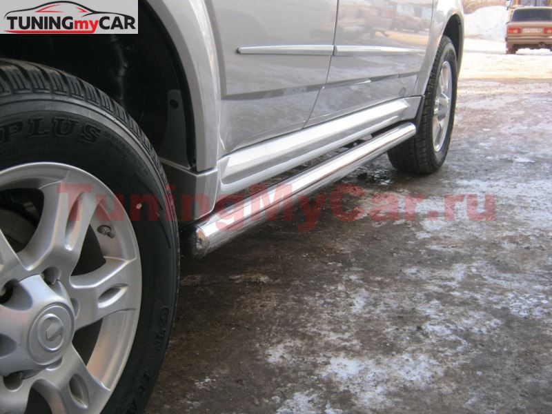 Пороги труба D63 (вариант 3) для Great Wall Hover H3 2010-2013