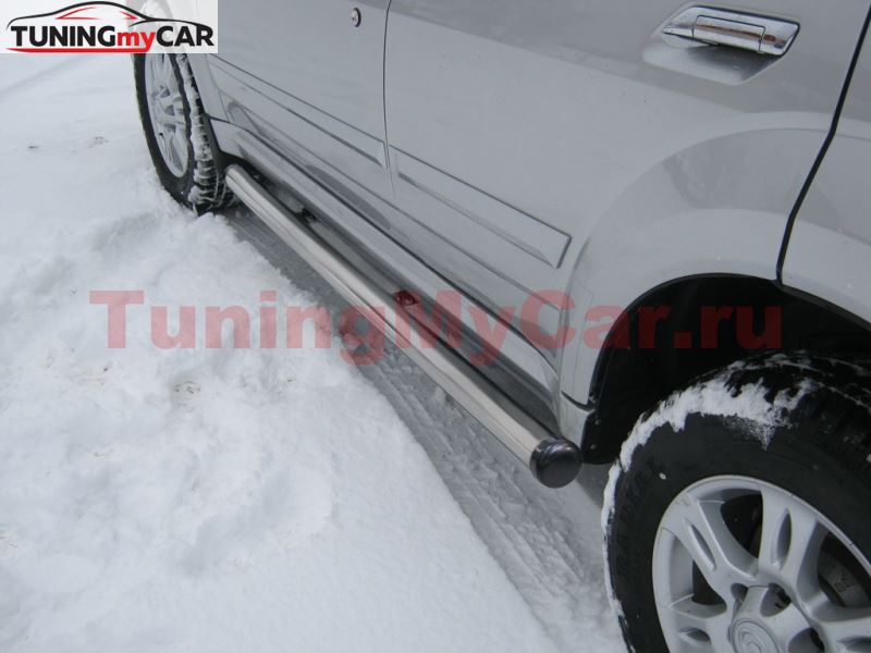Пороги труба D63 (вариант 2) для Great Wall Hover H3 2010-2013