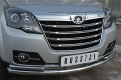 Защита переднего бампера D63 (дуга) D42х2 (дуга) для Great Wall Hover H3 2014-