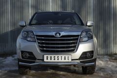Защита переднего бампера D63 (волна) (Турбодизель) для Great Wall Hover H3 2014-