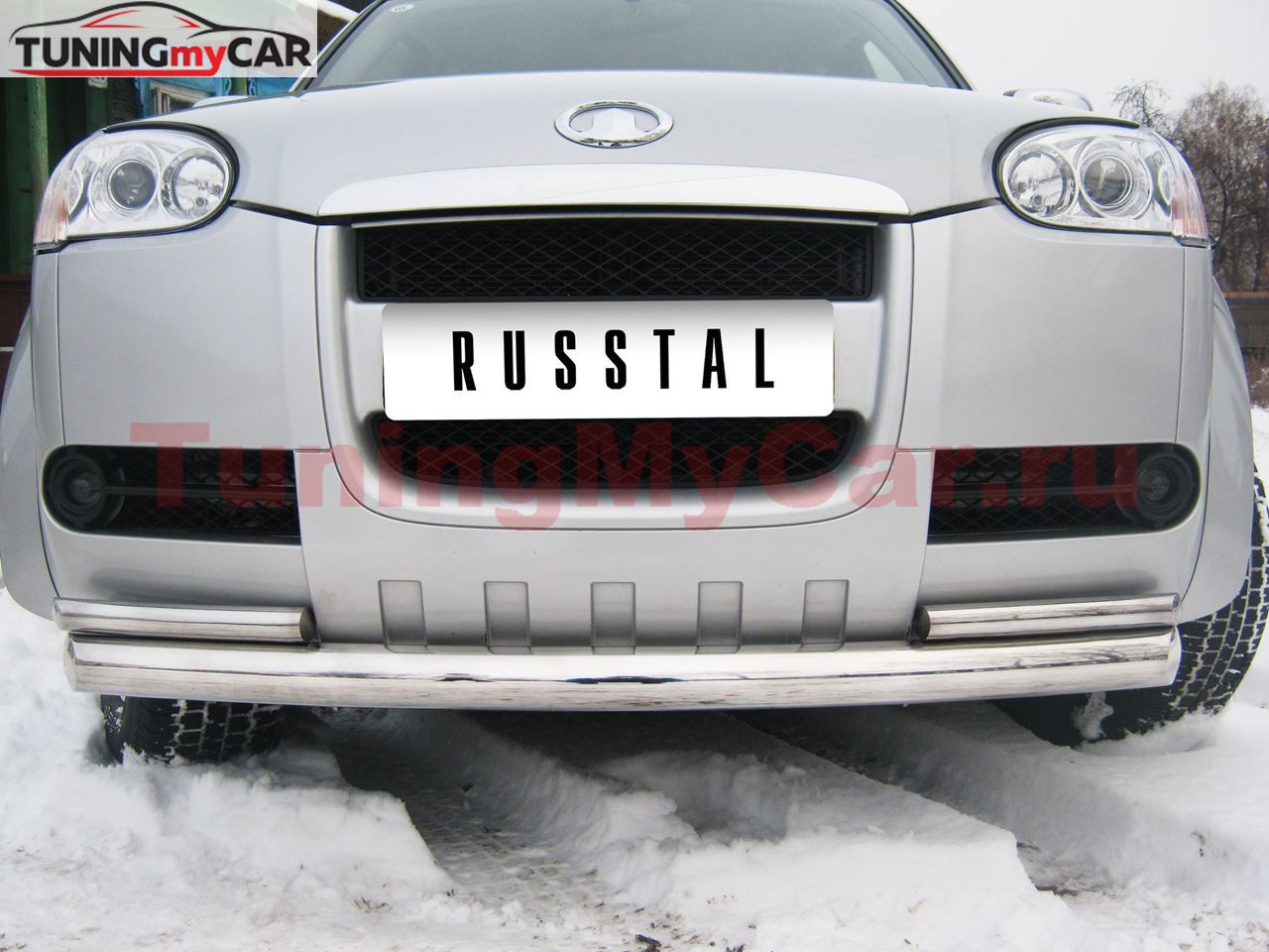 Защита переднего бампера D76/42 Х2 (дуга) для Great Wall Wingle 3 2010