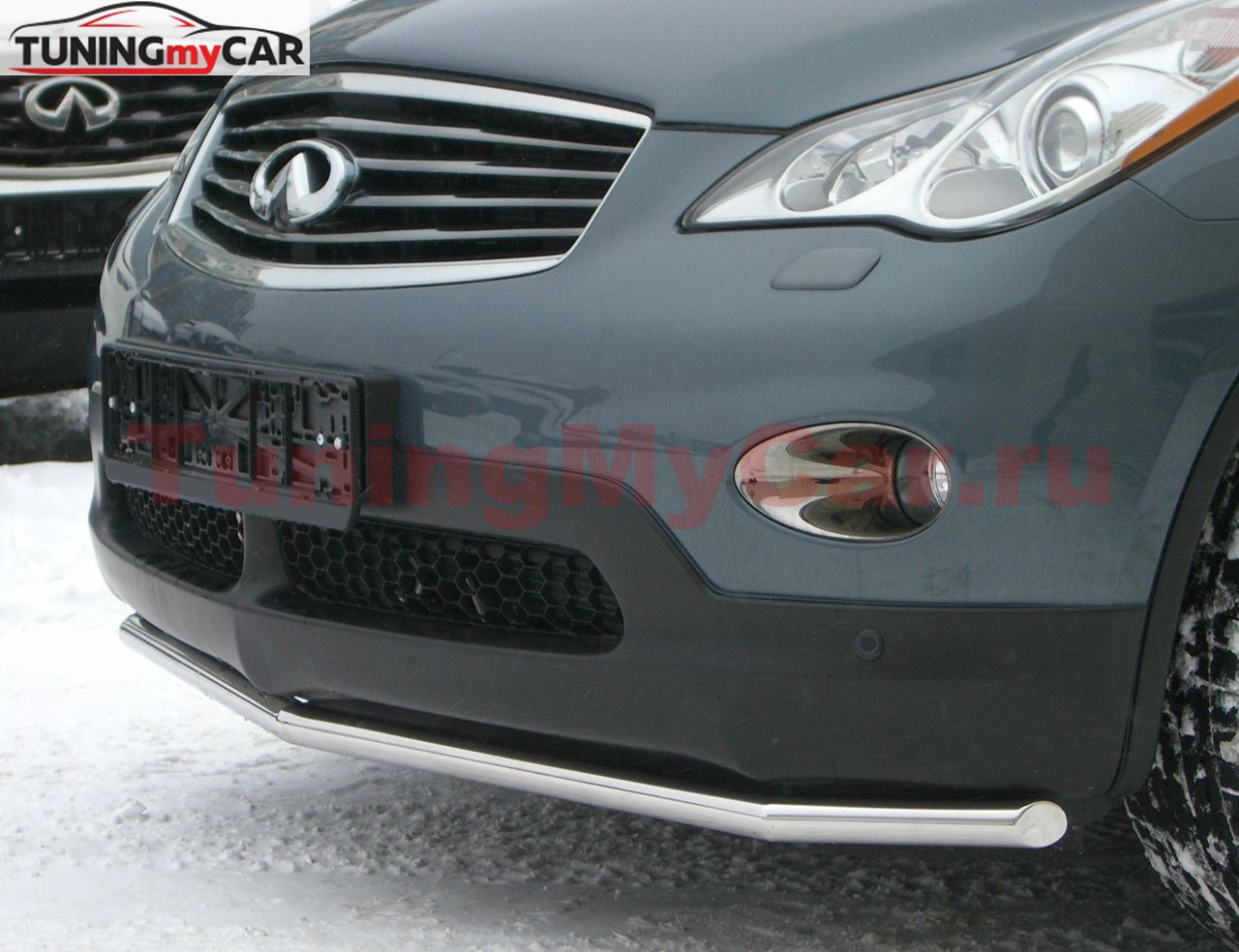 Защита переднего бампера D42 для Infiniti EX35 2007-