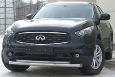 Защита переднего бампера D63/42 для Infiniti FX35/50 2009-2012