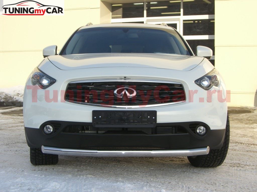 Защита переднего бампера D63 для Infiniti FX35/50 2009-2012