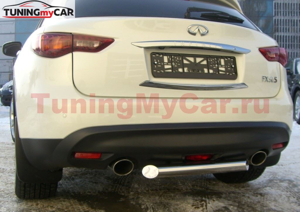 Защита заднего бампера D63 для Infiniti FX35/50 2009-2012