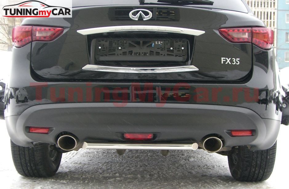 Защита заднего бампера D42 для Infiniti FX35/50 2009-2012
