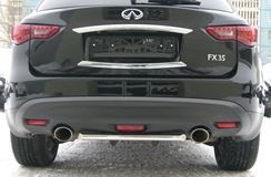 Защита заднего бампера D42 для Infiniti FX35/50 2009-2012