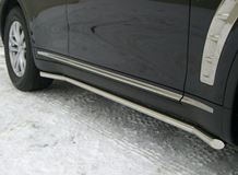 Пороги труба D42 (вариант 1) для Infiniti FX35/50 2009-2012