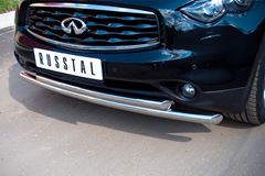 Защита переднего бампера D63/63 (Дуга) для Infiniti FX37-QX70 2010-
