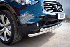 Защита переднего бампера D63/63 (Дуга) для Infiniti FX37-QX70 2010-