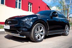 Защита переднего бампера D63/63 (Дуга) для Infiniti FX37-QX70 2010-