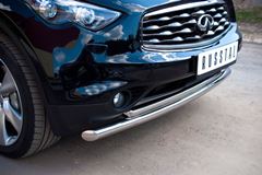 Защита переднего бампера D63/42 (Дуга) (Дизель) для Infiniti FX37-QX70 2010-