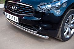 Защита переднего бампера D63/42 (Дуга) (Дизель) для Infiniti FX37-QX70 2010-