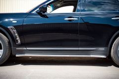 Пороги труба D42 (вариант 1) для Infiniti FX37-QX70 2010-
