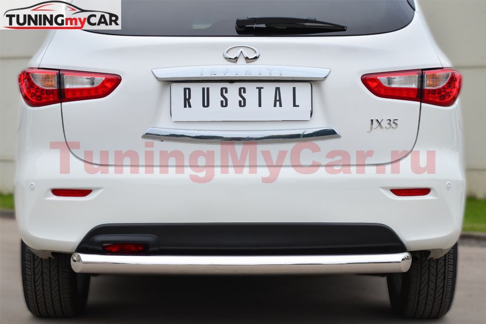 Защита заднего бампера D76 (дуга) для Infiniti JX35-QX60 2013-