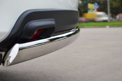Защита заднего бампера 75х42 (дуга) для Infiniti JX35-QX60 2013-