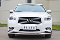 Защита переднего бампера D63 (секции) D42 (дуга) для Infiniti JX35-QX60 2013-