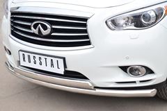 Защита переднего бампера D63 (секции) 75х42 (дуга) для Infiniti JX35-QX60 2013-