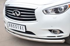 Защита переднего бампера D63 (секции) для Infiniti JX35-QX60 2013-