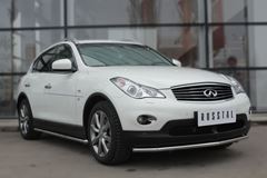 Защита переднего бампера D42 (секции) для Infiniti QX50 2014-