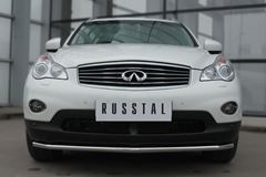 Защита переднего бампера D42 (секции) для Infiniti QX50 2014-