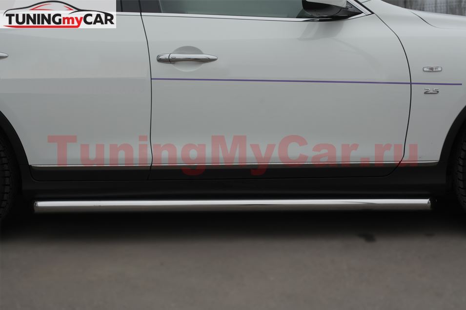 Пороги труба D63 для Infiniti QX50 2014-