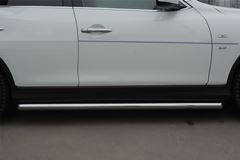 Пороги труба D63 для Infiniti QX50 2014-