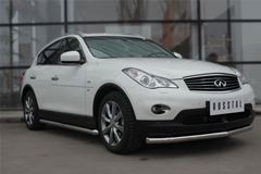 Пороги труба D63 для Infiniti QX50 2014-