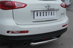 Защита заднего бампера D63 (дуга) для Infiniti QX50 2014-