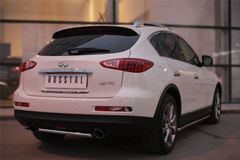 Защита заднего бампера D42 (дуга) для Infiniti QX50 2014-
