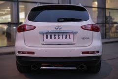 Защита заднего бампера D42 (дуга) для Infiniti QX50 2014-