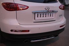 Защита заднего бампера D42 (дуга) для Infiniti QX50 2014-