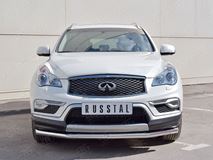 Защита переднего бампера D63 секция для Infiniti QX50 2016