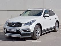 Защита переднего бампера D63 секция-D42 дуга для Infiniti QX50 2016