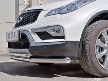 Защита переднего бампера D63 секция-D42 дуга для Infiniti QX50 2016