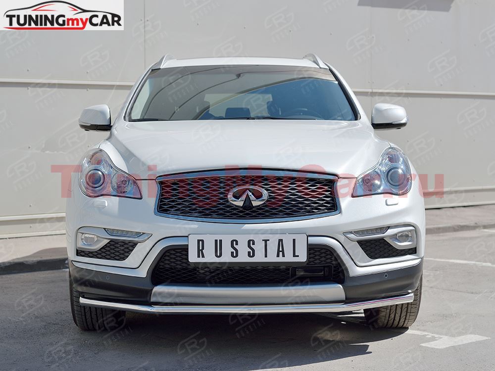 Защита переднего бампера D42 секция для Infiniti QX50 2016