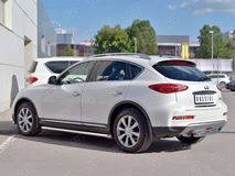 Защита заднего бампера D63 дуга для Infiniti QX50 2016