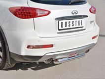 Защита заднего бампера D63 дуга для Infiniti QX50 2016