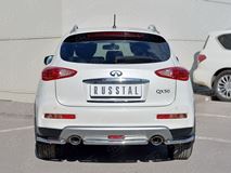 Защита заднего бампера уголки D42 секция для Infiniti QX50 2016