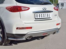 Защита заднего бампера уголки D42 секция для Infiniti QX50 2016