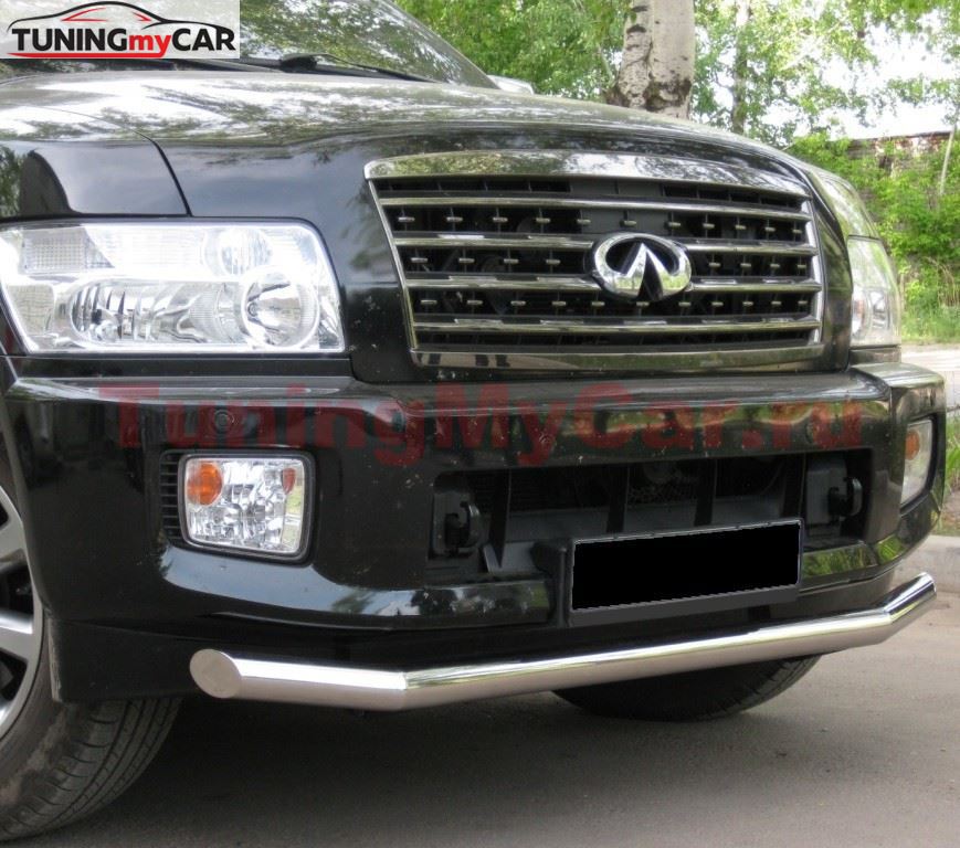 Защита переднего бампера D76 для Infiniti QX56 2004-2009