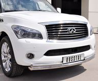 Защита переднего бампера D76/42 для Infiniti QX56 2010-