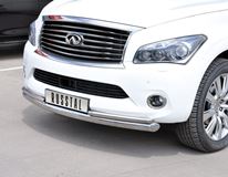 Защита переднего бампера D76/42 для Infiniti QX56 2010-