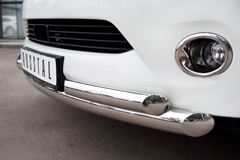 Защита переднего бампера D76/63х2 для Infiniti QX56 2010-